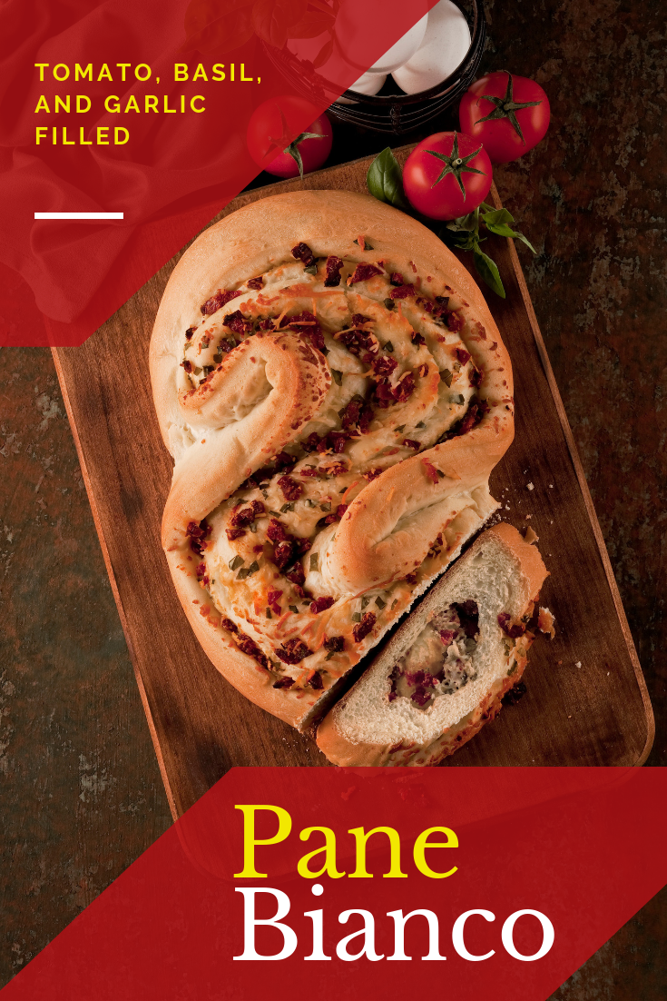 Pane Bianco with Tomatoes, Basil, Garlic and Cheese