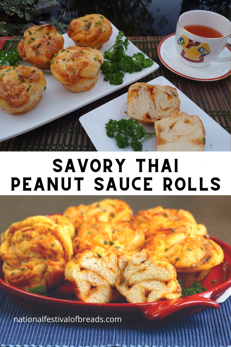 Savory Thai Peanut Sauce Rolls | NationalFestivalofBreads.com