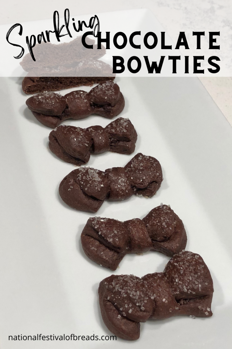 Sparkling Chocolate Bowties | NationalFestivalofBreads.com