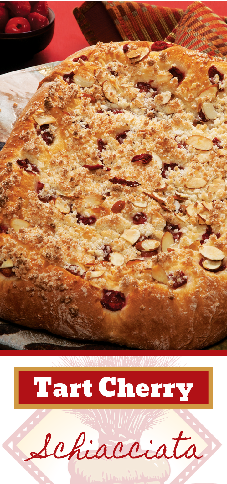 Simple. Tasty. This Tart Cherry Schiacciata is the dream.