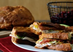 Smokehouse Cranberry Cheese Bread Sandwich, Kansas Wheat